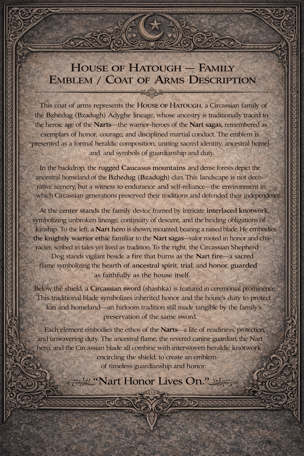 Description of the coat of arms